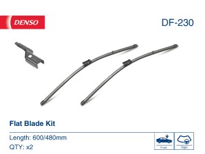 Щетки стеклоочистителя бескаркасные VW GOLF V/VI, PASSAT B6/B7 (600/475) к-кт DF DF-230 DENSO