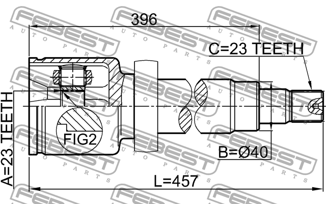ШРУС 2111-CB316RH 2111-CB316RH FEBEST