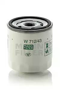 Фильтр масляный SAAB 9-5 (05-) (2.0/2.3) MANN W71243 MANN FILTER