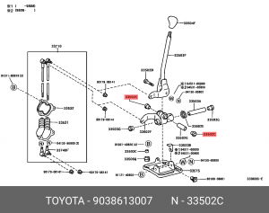 втулка сцепления! Toyota Corolla 1.6 82-87/Land Cruiser 4.0 79-84 90386-13007 TOYOTA