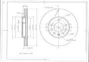 Диск тормозной передний AVANTECH BR3007S AVANTECH