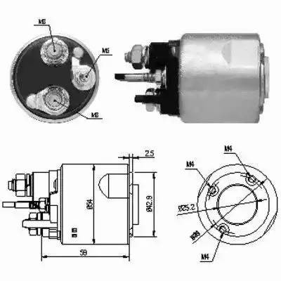 Реле втягивающее NISSAN Micra стартера MEAT&DORIA 46159 MEAT DORIA