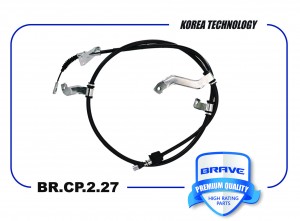 Трос ручного тормоза правый BR.CP.2.27 59770A6300 Hyundai Ceed 12-14, i30 12-15 BR.CP.2.27 BRAVE