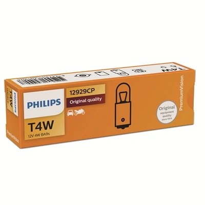 Лампа 12V T4W BA9s PHILIPS 12929CP PHILIPS