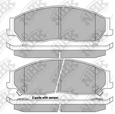 Колодки тормозные дисковые PN0828 PN0828 NIBK