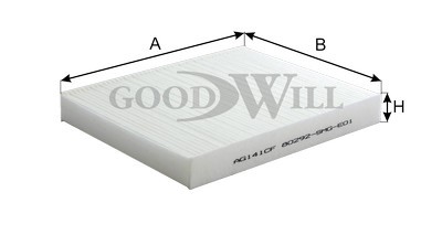 Фильтр салона AG141CF AG 141 CF GOODWILL