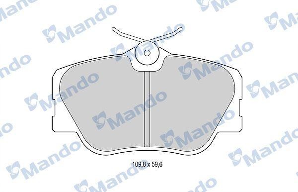 Колодки тормозные MERCEDES W201 (84-93),W124 (93-95),W124 (2.0/3.0/D/TD) передни MBF015073 MANDO