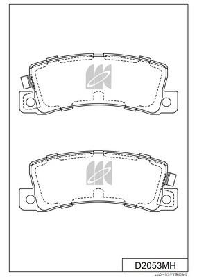 Колодки тормозные дисковые  LEXUS ES (MCV_, VZV_) D2053MH D2053MH MK KASHIYAMA