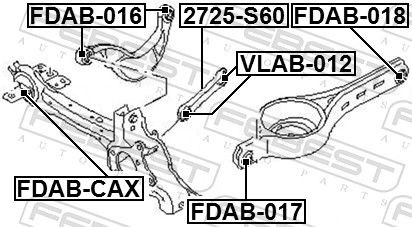 FORD EUROPA MONDEO IV (2007>) К КУЗОВУ FDAB-018 FEBEST