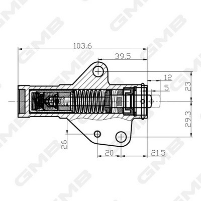 Натяжитель ремня ГРМ MITSUBISHI Galant,Lancer,Outlander (03-) (2.0/2.4) GMB GHAT133 GMB