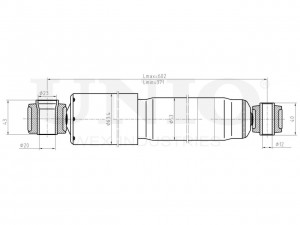 Амортизатор газовый задней подвески SAB-10576 UNIO