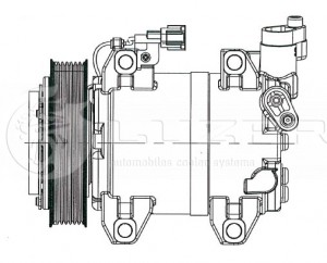 Компрессор кондиц. для а/м Nissan Pathfinder (05-) 2.5DTi (LCAC 1451) LCAC1451 LUZAR