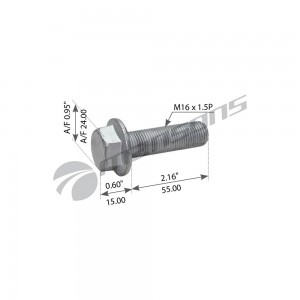 Болт SAF крепления суппорта (M16x1.5x55) MANSONS 600.198 MANSONS