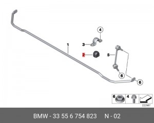 COOPER (2000>) 33 55 6 754 823 BMW