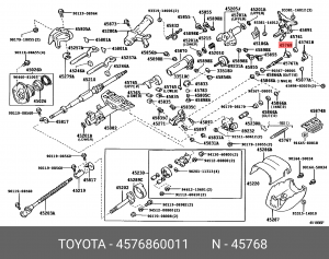 втулка рулевой рейки!\ Toyota Land Cruiser 100, Lexus LS400/430 45768-60011 TOYOTA