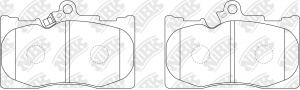 Колодки тормозные LEXUS GS300 (05-11) передние (Sport)(4шт.) NIBK PN1547S NIBK