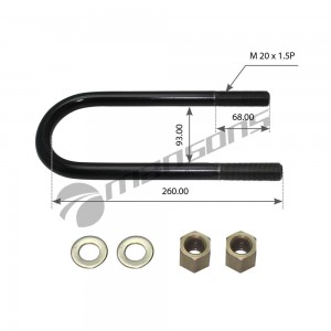 Стремянка рессоры M20*1.5 260*92,5 mm RVI Premium II/Magnum DXi 800.548 MANSONS