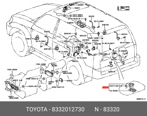 Датчик топливный в сборе 83320-12730 83320-12730 TOYOTA