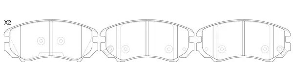 Колодки тормозные передние (HYUNDAI SONATA V, TUCSON (JM), KIA SPORTAGE (JE_)) B BP10377 SB NAGAMOCHI