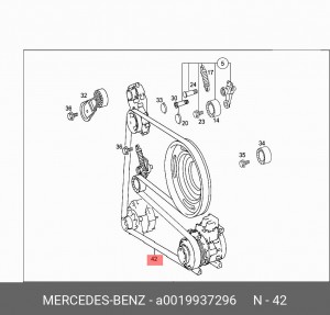 ремень! поликлиновой 9PK2871\ MB Actros/Axor OM501LA/OM502LA A0019937296 MERCEDES BENZ