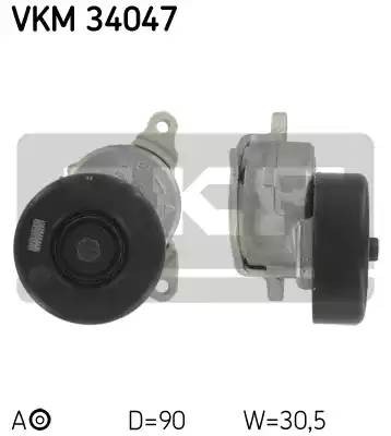 натяжитель ремня! с роликом\ Ford Mondeo 1.6/1.8/2.0 93-00 VKM34047 SKF