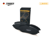 Колодка тормозная передняя CHEVROLET Laccetti (к-т) Z96405129 ZOMMER