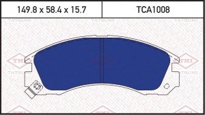 Колодки тормозные дисковые передние MITSUBISHI Pajero/Diamante/Sigma 93- TCA1008 TCA1008 TATSUMI