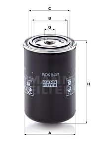 Фильтр топливный WDK 940-1 MANN FILTER