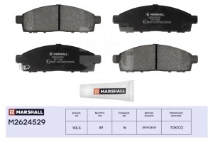 Торм. колодки дисковые передн. Mitsubishi L200 IV V 05-  Pajero Sport II 08- M26 M2624529 MARSHALL