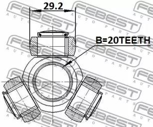 Трипоид FIAT 500 MY2012 2012- 2816-NUOVA 2816NUOVA FEBEST