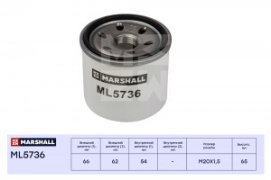 Фильтр масляный ML5736 MARSHALL