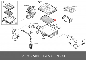 Фильтр воздушный IVECO Daily (12-) OE 5801317097 IVECO