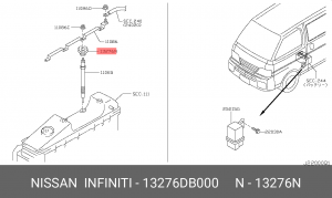 прокладка свечного колодца!\ Nissan 13276-DB000 NISSAN