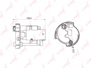 Фильтр топливный погружной подходит для HYUNDAI Accent(MC) 1.4-1.6 05-10, KIA Ri LF-990M LYNXAUTO