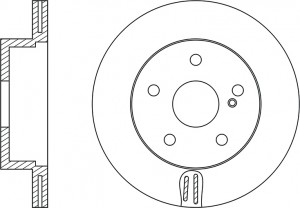 Диск тормозной MERCEDES BENZ W211/W212/W204/W219  RN1272 RN1272 NIBK