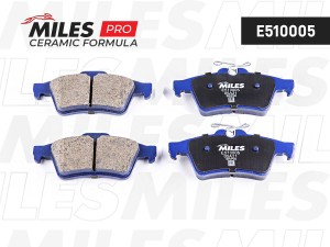 Колодки тормозные задние (Смесь CERAMIC серия PRO) FORD FOCUS II/III/MAZDA 3/OPE E510005 MILES