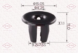 MITSUBISHI LANCER (CS/CLASSIC) (2003-2006) крепеж обшивки передней двери TJB1162 TATSUMI