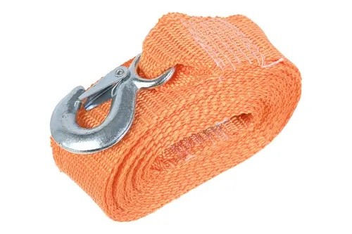 трос буксировочный! лента, 7т, 5м, с крюками, в пакете\ BRX0080028 BRIX