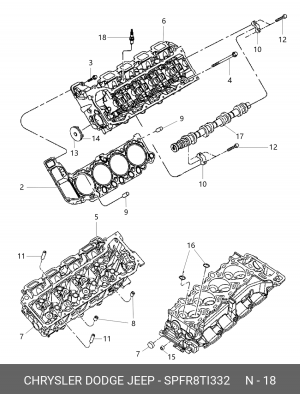 Свеча зажигания JEEP Grand Cherokee (07-10) JEEP VIASA SPFR8 TI332 CHRYSLER DODGE JEEP