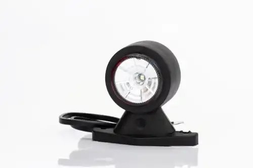 фонарь габаритный! рожок LED прямой, на кор. ножке, L=88мм, с кабелем, 12-36V\ FT009ALED FRISTOM