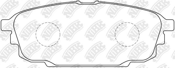 Колодки тормозные MAZDA 323 (00-04) задние (4шт.) NIBK PN5476 NIBK