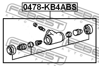 MITSUBISHI L200 (KB) левый 0478-KB4ABS FEBEST