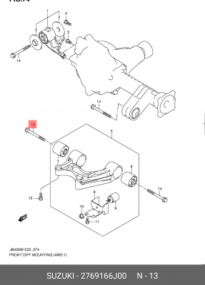 27691-66J00 Болт Сузуки 27691-66J00 SUZUKI