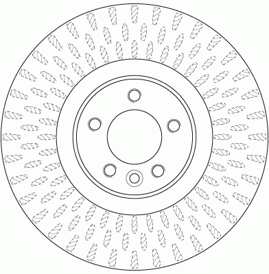 Диск тормозной передний RANGE ROVER IV, SPORT (LW) 4x4 DF6508S DF6508S TRW
