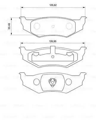 Колодки тормозные дисковые 0 986 424 585 BOSCH