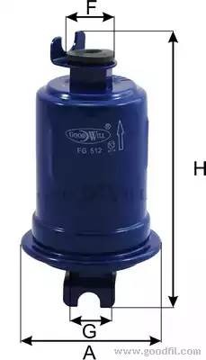 Фильтр топливный FG512 FG 512 GOODWILL