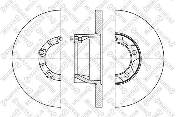 диск тормозной передний!\ VW LT 28-45 82-96 6020-4721-SX STELLOX