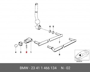 Втулка BMW 5 (E34) кулисы КПП OE 23 41 1 466 134 BMW