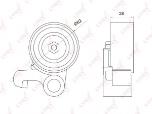 Ролик натяжной / ГРМ подходит для LEXUS GS300 93-05 / IS300 01-05, TOYOTA Mark2/ PB-1073 LYNXAUTO