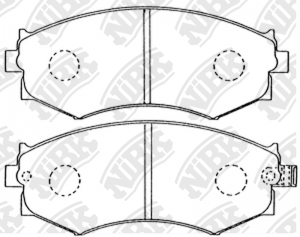Колодки тормозные дисковые NISSAN ALMERA 2000 PN2176 PN2176 NIBK